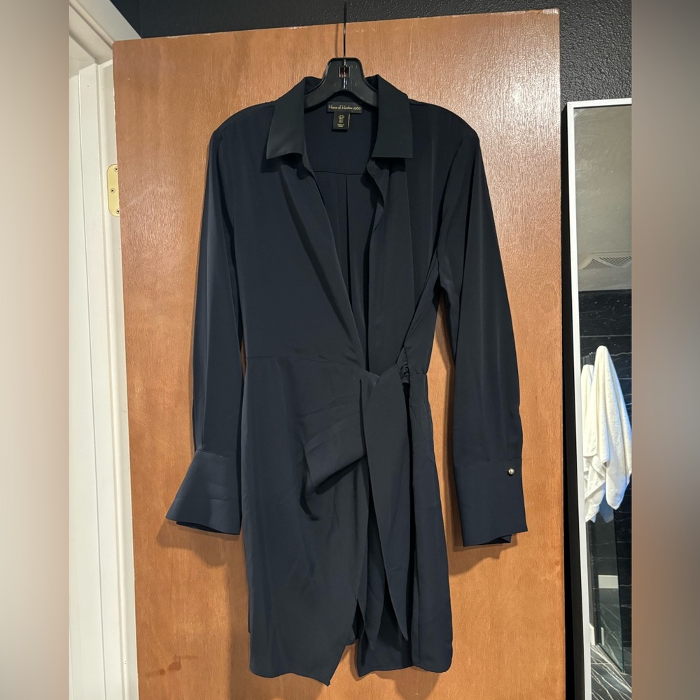 House of Harlow 1960 Black Wrap Dress